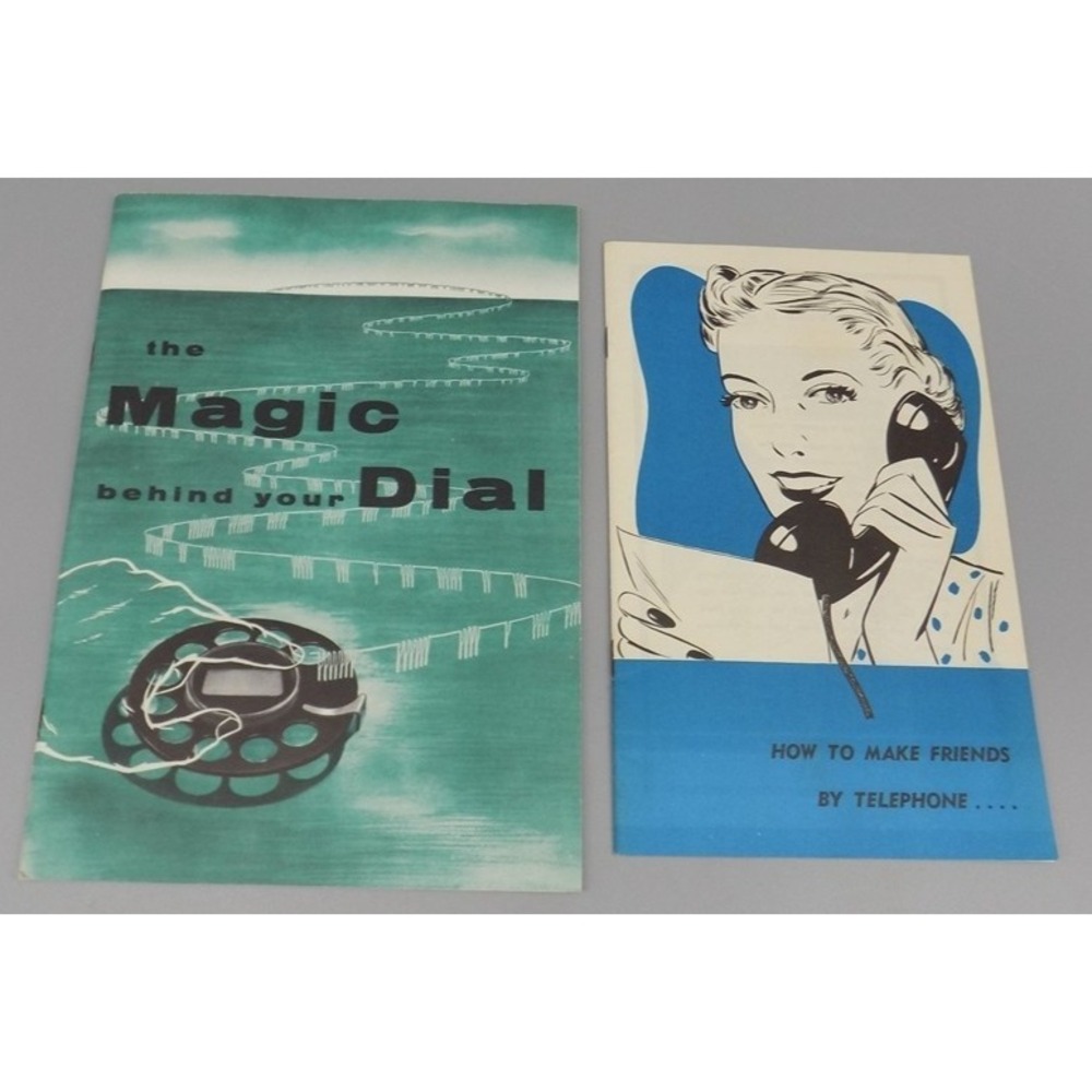 2 Bell System Booklets Make Friends By Telephone Magic Behind The Dial Vintage